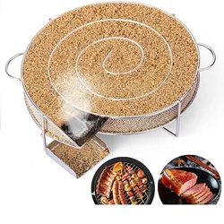Steel Smoking Basket Bacon Cold Smoker Grill Net