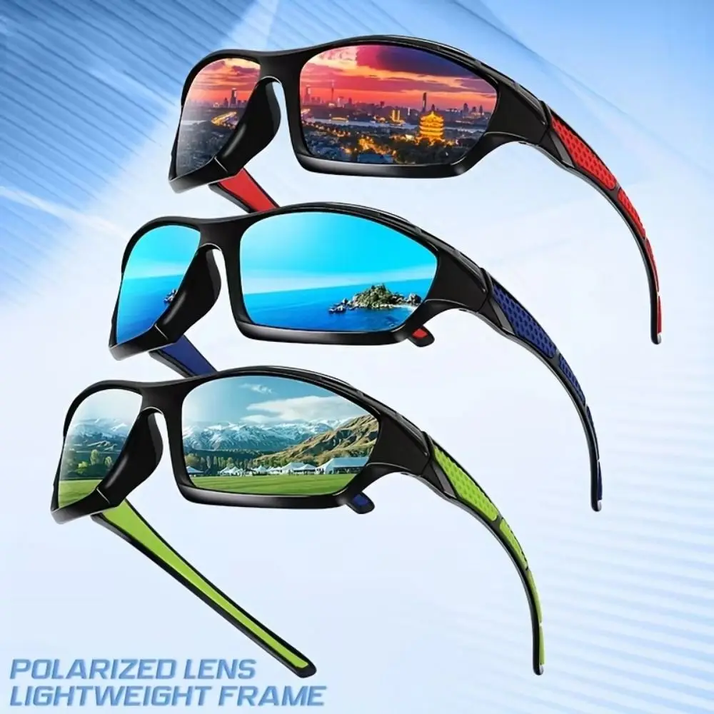

UV400 Polarized Cycling Sunglass Sunglasses HD Lens UV Resistant Cycling Glass Lightweight Windproof Outdoor Sport Goggle