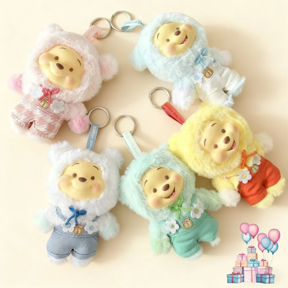 위니 더 푸 플러시 서프라이즈 블라인드 박스 (탑 토이) - 장난꾸러기 파티 펜던트 인형, 어린이 생일 크리스마스 선물