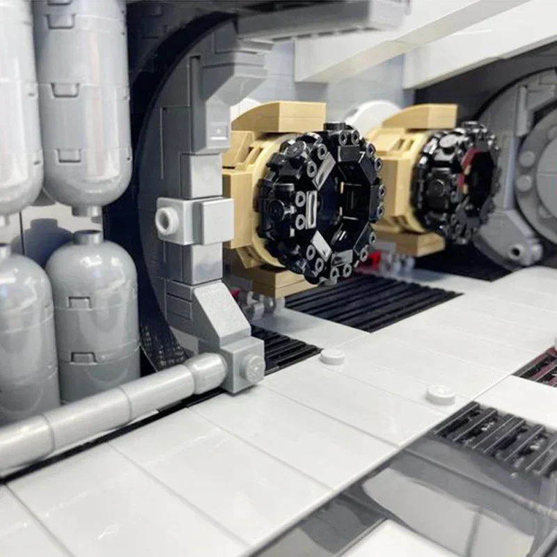 Seri Film Bintang Batu Bata Bangunan Moc Model Koridor Samping Kapal Luar Angkasa Teknologi Bangunan Mainan Konstruksi Blok Modular