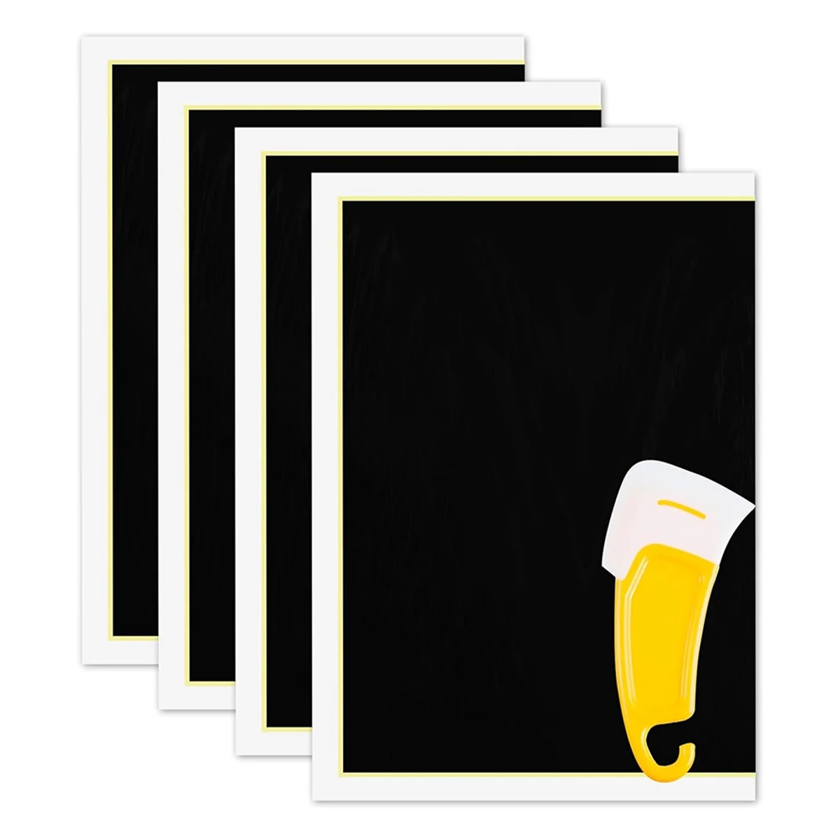 

A76I Black Laser Engraving Marking Paper, 4 PCS Laser Color Paper with Scraper, 39x27cm for Fiber Lasers, Ceramics