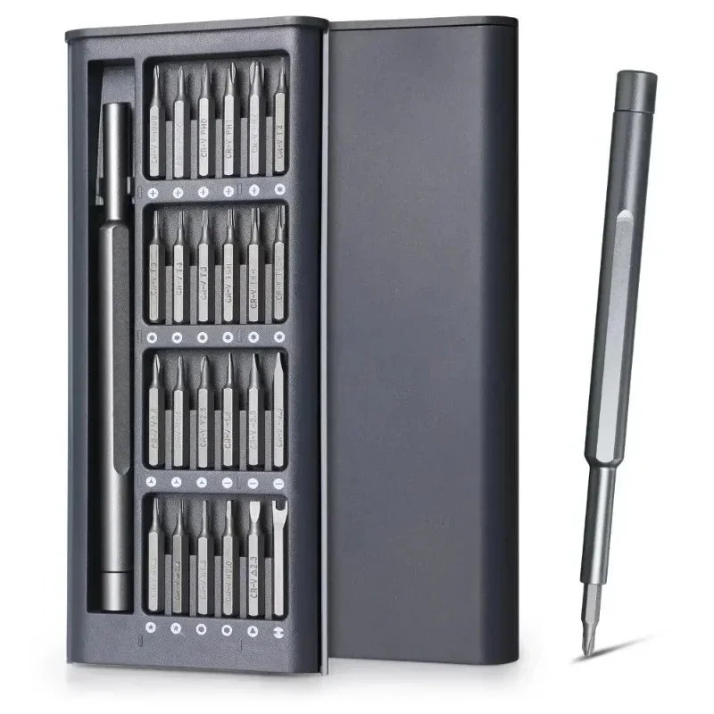 25 in 1 magnetic screwdriver with Torx hexagonal drill bit for repairing mobile phones, computers, and electronic products