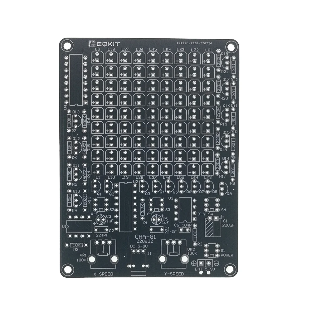 CHA-81 DC5-9V LED Tracking Light parti fai da te Kit di produzione elettronica 9 x9 LED Dot Matrix Kit fai da te ottimo per gli amanti del fai da te