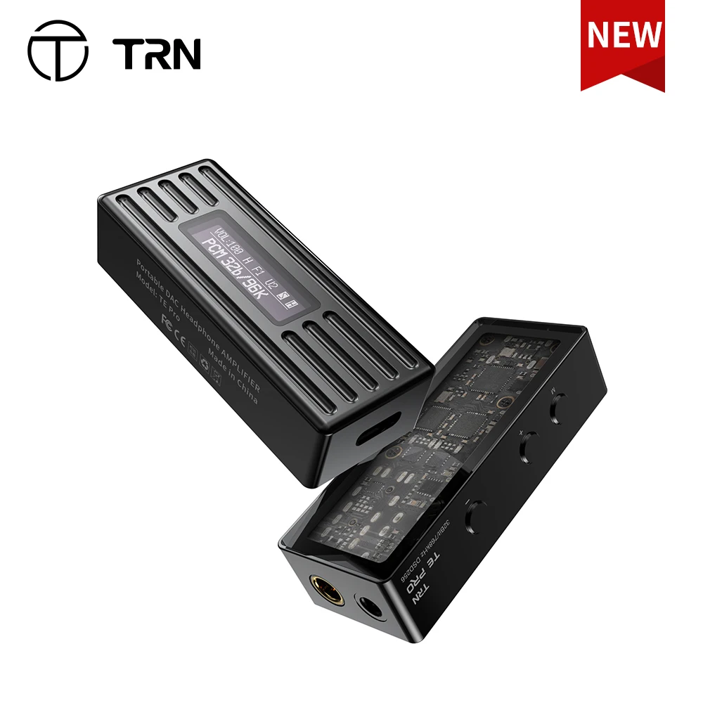 

TRN TE PRO Portable High-Resolution Audio HiFi DAC Amp 3.5mm and 4.4mm Outputs with Dual High-performance CS43198 DAC Chips