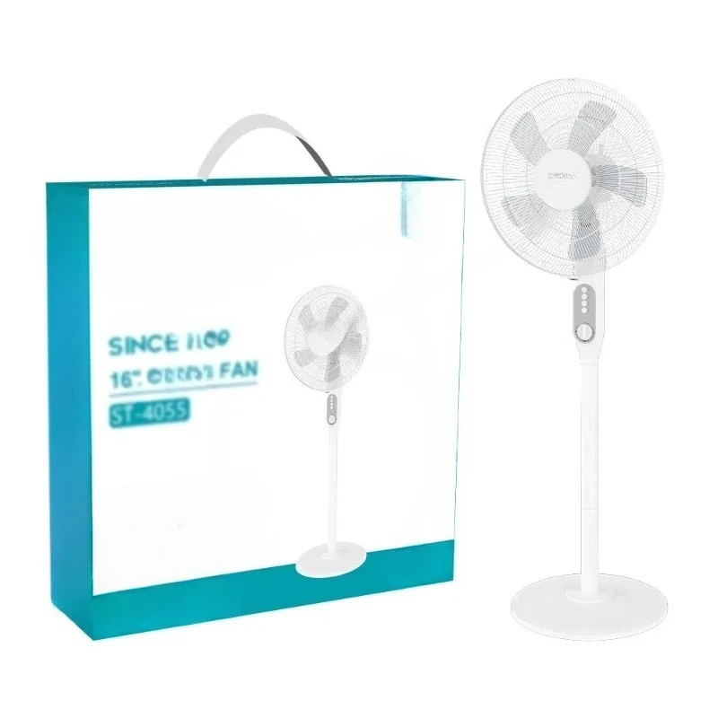 British European Standard 16-Inch Household 50W Shaking Head Portable Floor Fan