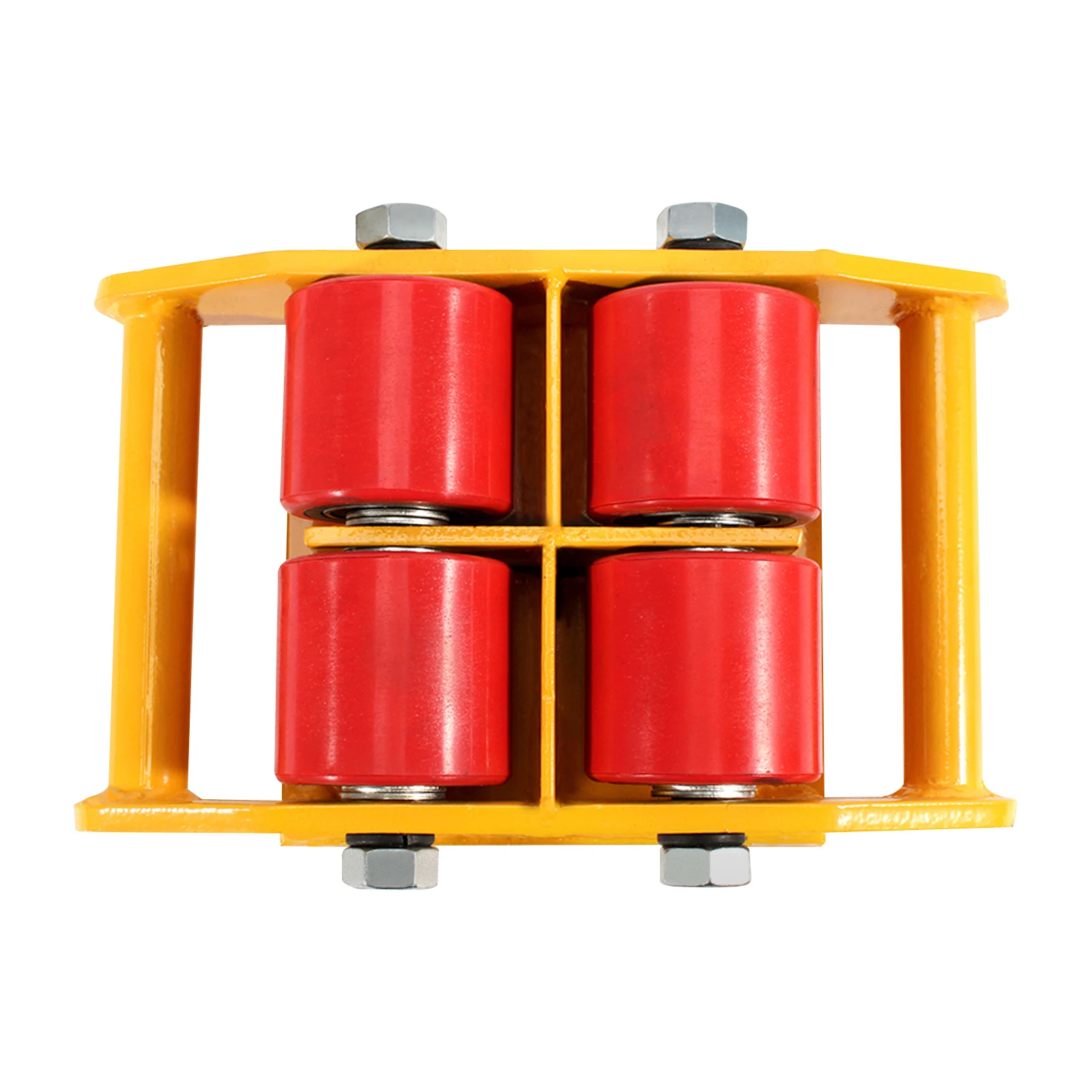 6 Ton Heavy Duty Machine Dolly Skate Machinery 6 Roller Mover Cargo Trolley Cart 360° Rotation