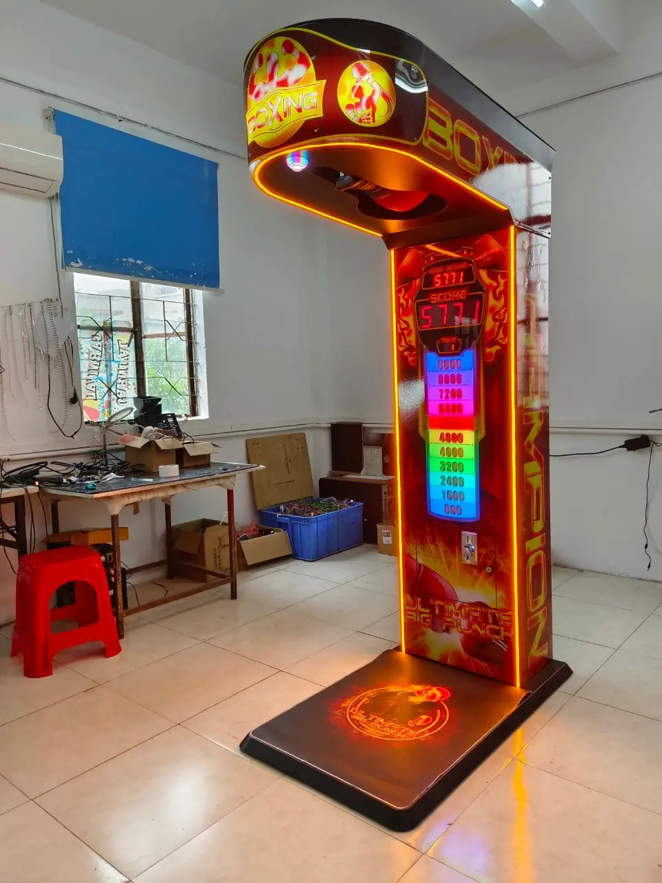 الملاكمة أبطال الملاكمة ممر رائجة البيع شارع تسلية عملة تعمل ألعاب الملاكمة لعبة لكمة آلة السعر للبيع #2