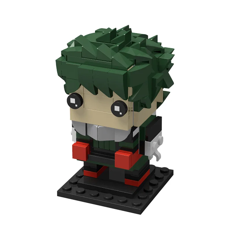 Bricklink Ideas Cartoon Anime Figures My Hero Academia Deku All Might Brickheadz Model Building Blocks Toys For Children Gift