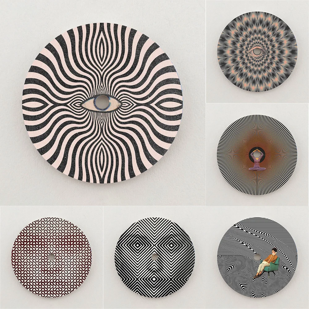 28.5mm Dial NH35 Dial Optical Illusion Geometric Dial High Quality Colorful NH36 Dial Watch Accessories Fits NH35/NH36 Movements