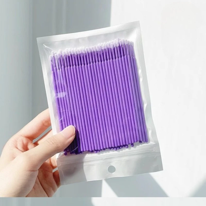 100 Micro Brush Disposable Lash Removing Swab Microbrush Mascara Wands Applicator Eyelash Extension Makeup Brushes Tools