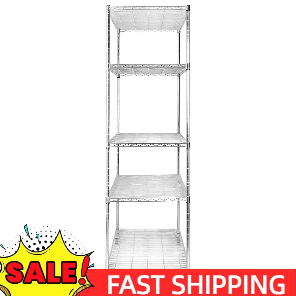 

5 Tier 7500lbs Capacity Rolling Storage Shelf 1518x609x2000mm​ Storage Racks and Shelving for Warehouses Closets Kitchen School