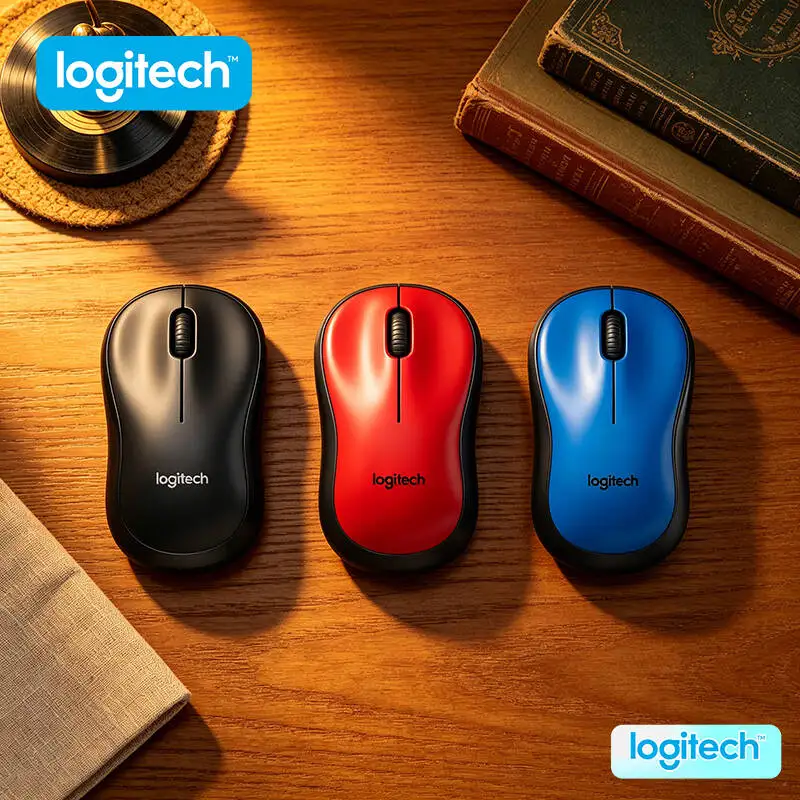 

Logitech M220/M185/M221 SilentTouch Wireless Mouse 18-Month Battery 10m Range 2.4GHz Link PC Mac Laptop Office Home Accessory