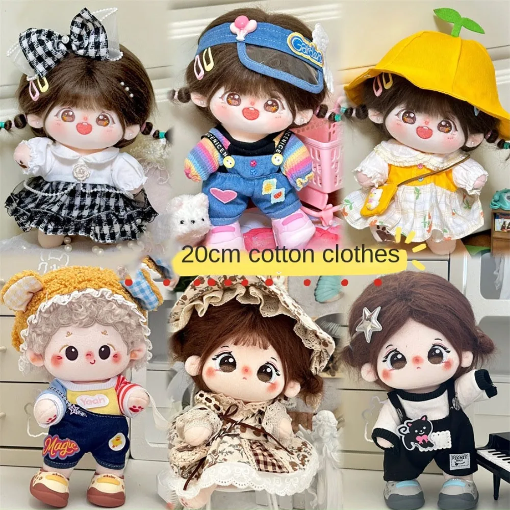 

Replacement Outfit 20CM Cotton Doll Clothes Toy Accessories Sweet Skirt Stuffed Doll Plush Suit DIY Clothing Princess Dress