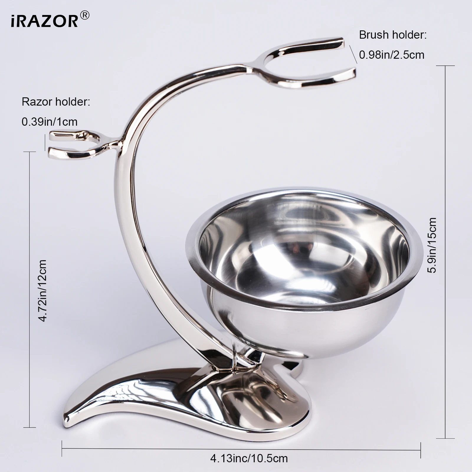iRAZOR Heart Love-Shape Razor and Brush Stand Set with Brush Bowl,Bathroom Orgnizer to Extend the Life of Shaving Tools