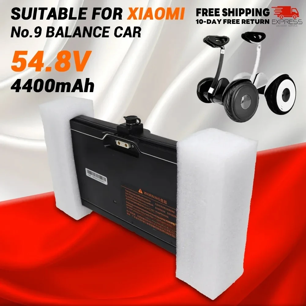 Xiaomi Ninebot Segway MINI 자체 균형 스케이트 보드 APP 제어 BMS 용 고전력 54.8V 4400mAh 3 핀/4 핀 리튬 이온 배터리