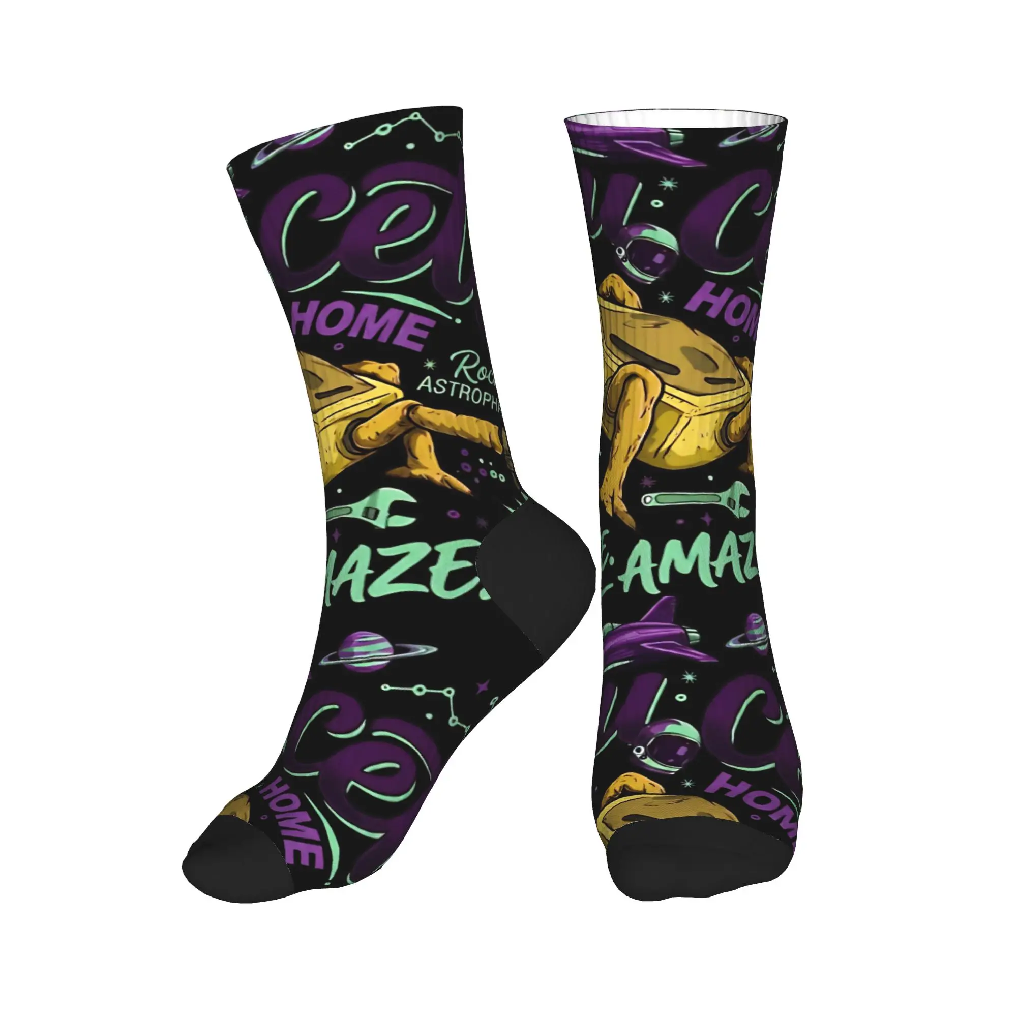 Project Hail Mary Rocky Vintage Art Socks Design Stockings Non Slip Unisex Men Socks Comfortable Autumn Outdoor Sports Socks