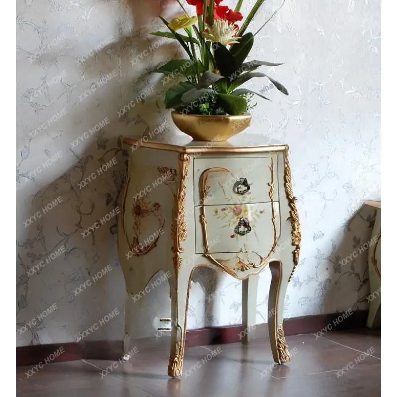 

L furniture pastoral hand-painted table table small coffee table