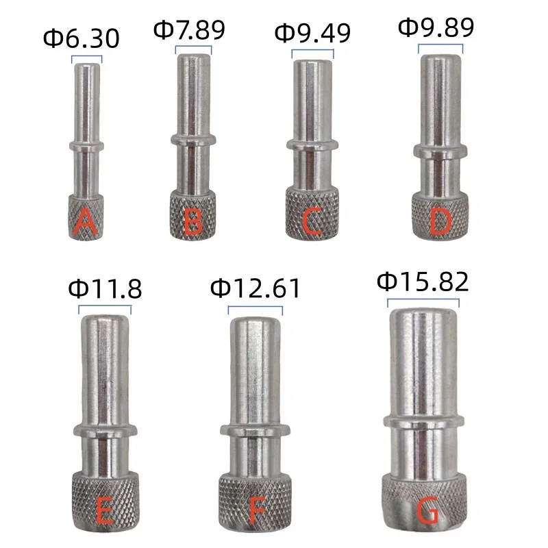 Edelstahl Metall-Steckerendkappe Männlicher Stecker Abdeckkappe 7.89 9.49 9.89 11.8 12.61 15.82 2 Stück pro Set – Detail 1