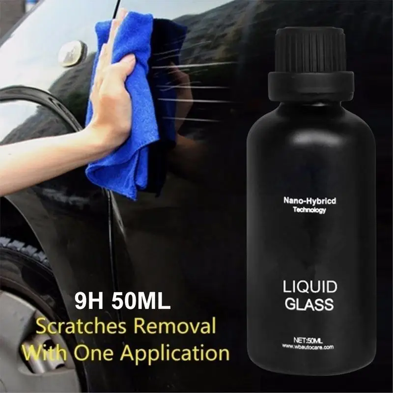 9H 50Ml Anti-Kras Auto Polish Verf Zorg Auto Vloeibare Keramische Jas Coating Auto Detailingcar Super Hydrofobe glas Coating