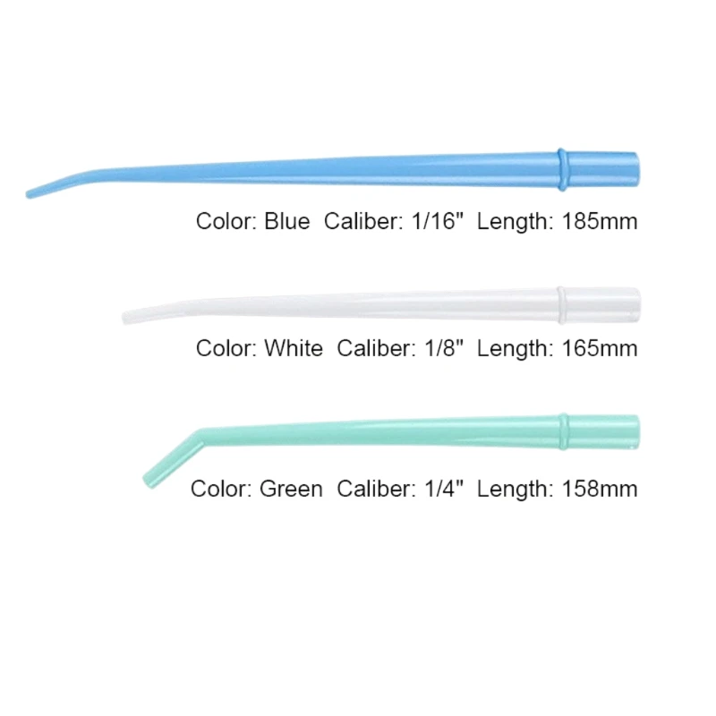 Disposable Dental Surgical Aspirator Tips 3 Sizes 1/4