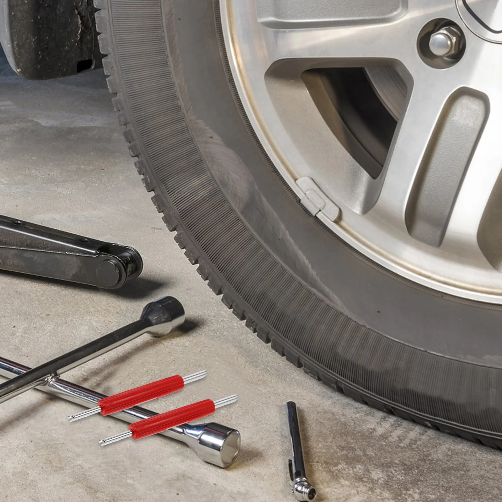 

6Pcs Valve Core Tool Set Quick Removal Valve Stem Core Extractor Installer Tire Repair Kit Car Bike Motorcycle Maintenance