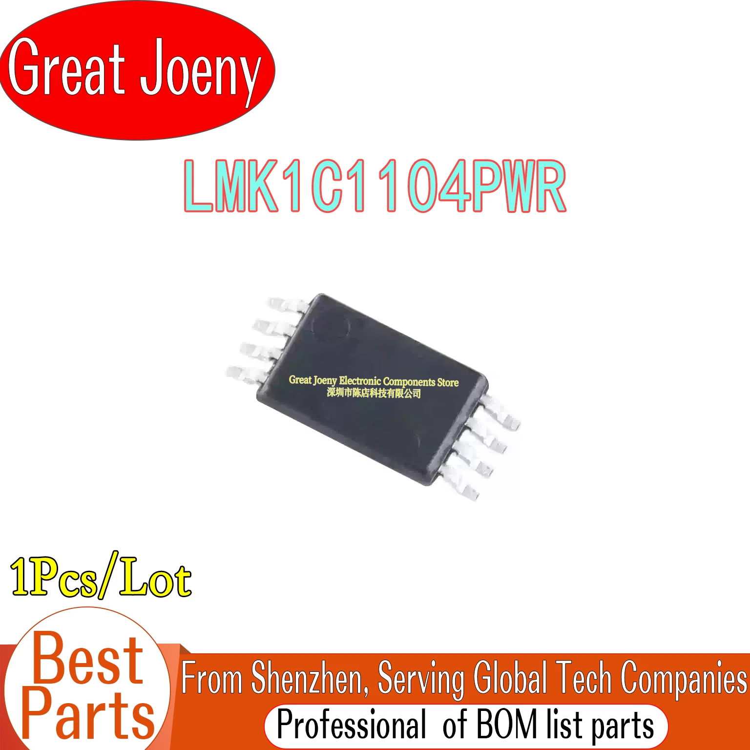 

100% New Original LMK1C1104PWR LMK1C4 LMK1C1104 IC Chipset TSSOP-8