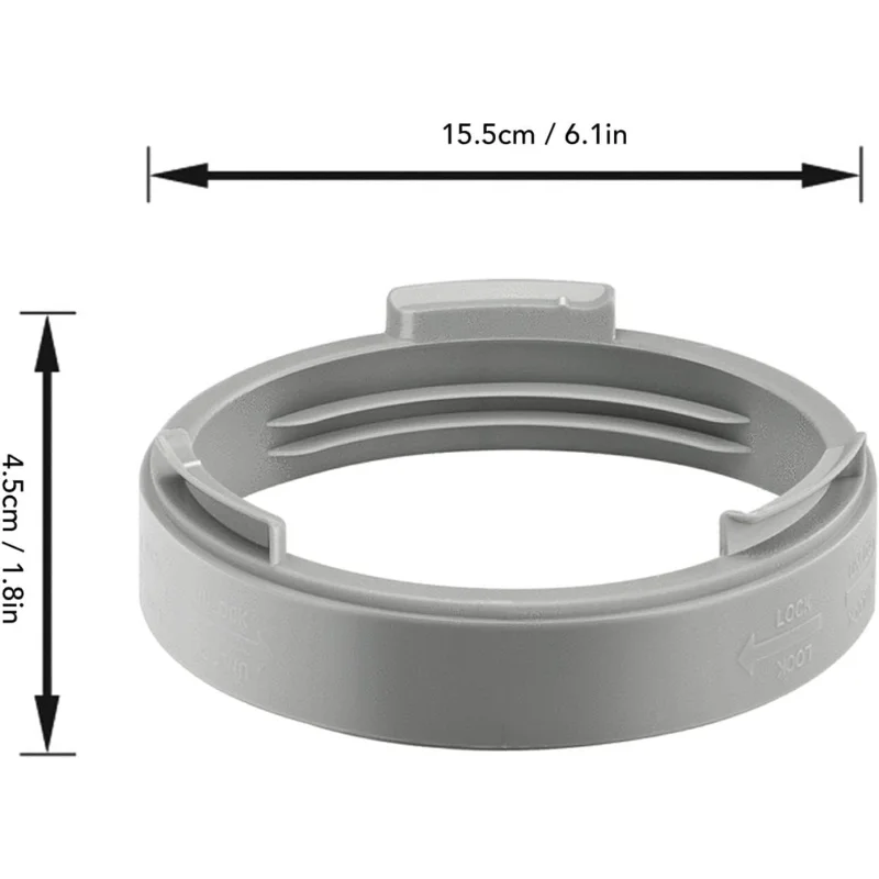5.9in Air Conditioner Exhaust Hose Coupler,  Round Exhaust Hose Extention Coupling Connector AC Coupling Extension Portable AC C