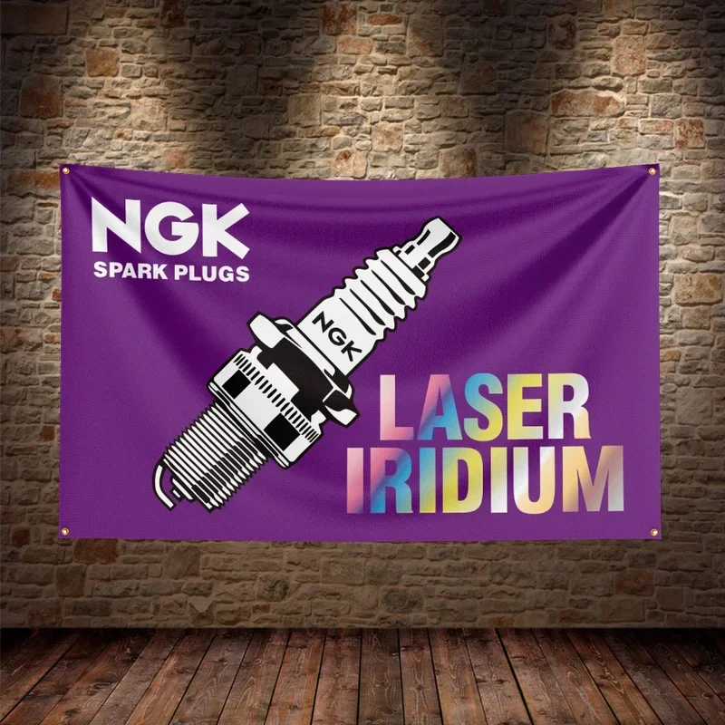 

3x5 Ft NGK Flag Polyester Printed Auto Parts Flags for DecorXT6@！