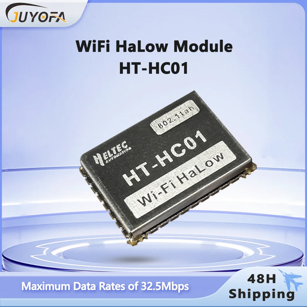 

Heltec HT-HC01 WiFi HaLow Module RF Performance MM6108IQ Chip 902-928MHz 1-2km Long-range Transmission Data Transfer
