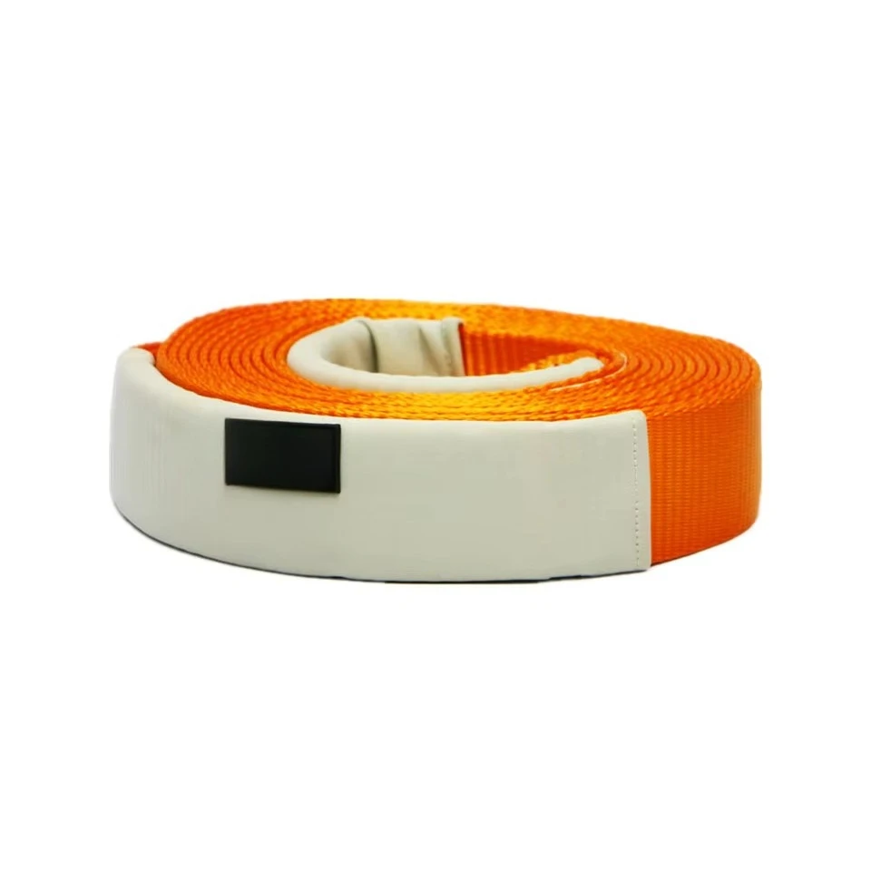 OFF GRID Orange Recovery Snatch Strap 8000kgs Load Capacity   9M Length 60mm Width Tow Straps for     Offroad All Vehicles
