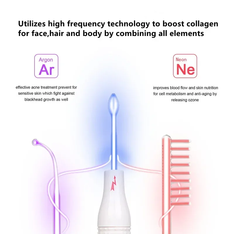 

Replacement Electrotherapy Glass Tube High Frequency Bactericidal Tag Spot Acne Remover Hair Facial Body Spa Beauty Skin Care