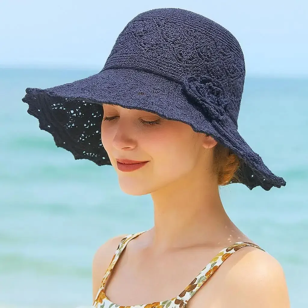 [Freizeithut für den Außenbereich] Outdoor-Mode-Freizeithut für Damen, atmungsaktiv, nicht stickig, waschbar, Strandhut mit großer Krempe, geeignet für Männer