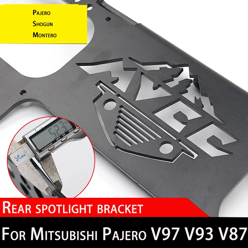 For Mitsubishi Montero Pajero V97V93V87V73V77 spare tire cover extended multi-function bracket anti-sand board flagpole bracket