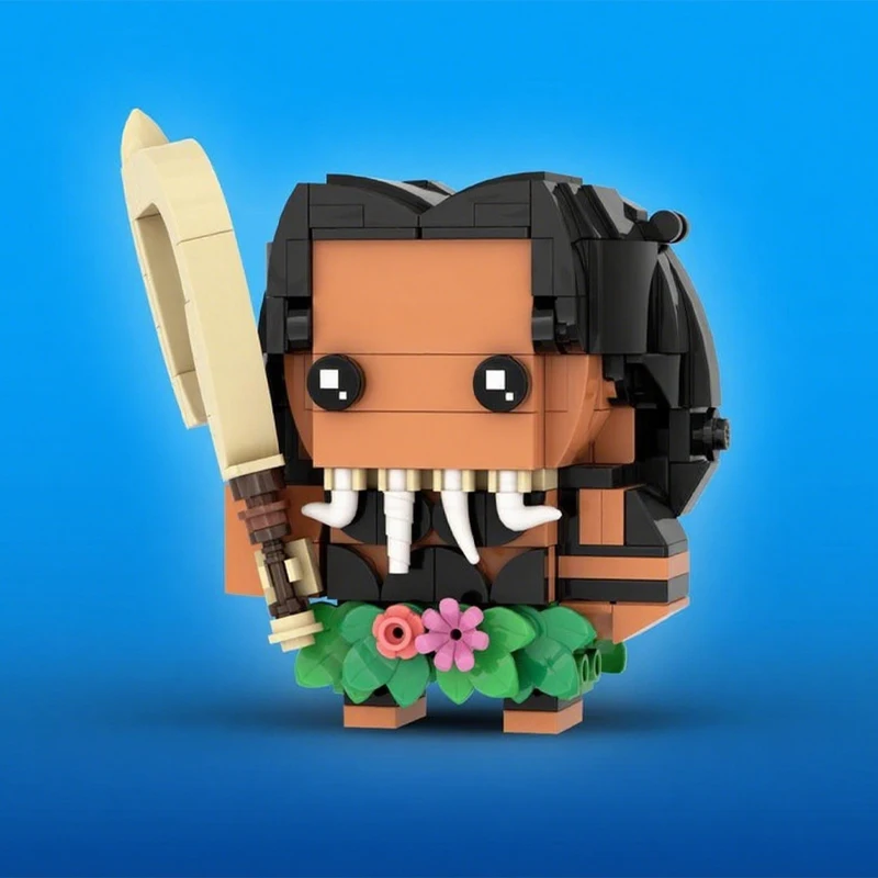 

278 шт. MOC Maui Brickheadz строительные блоки, рождественский подарок для энтузиастов, игрушки для свободной сборки, практические способности