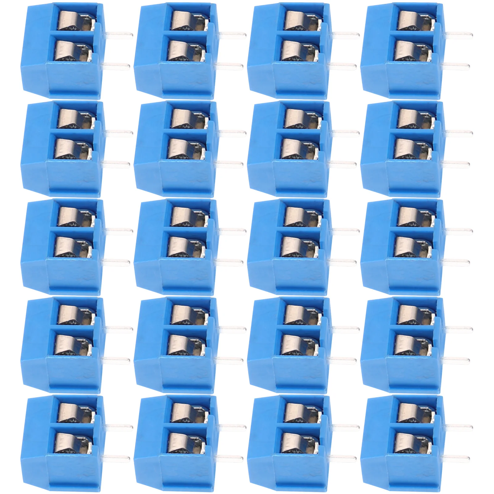 

100pcs Screw Terminal Blocks 5.08mm Straight Pin 2P Electrical Connector Wire Terminals Insulating Device