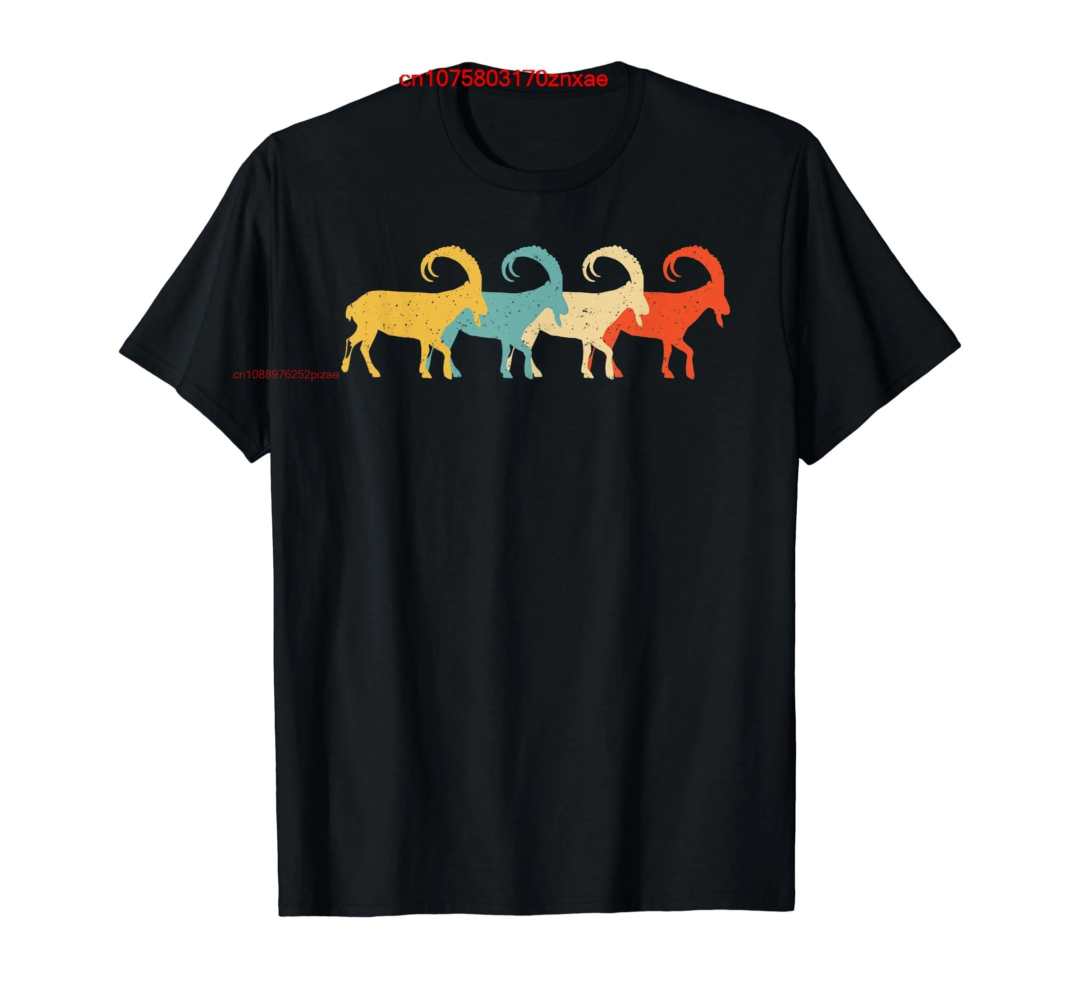 

100% Cotton Markhor Vintage Retro Goat Kid Ibex Lover 60s 70s Gift T-Shirt MEN WOMEN UNISEX T Shirts Size S-6XL