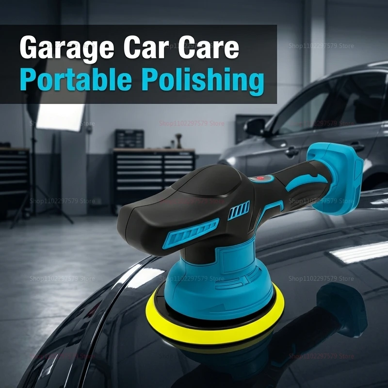 Wireless 18V Electric Car Polisher Rotary Buffer Machine for Waxing Sanding Sealing Glazing Auto Detailing Tools view 5