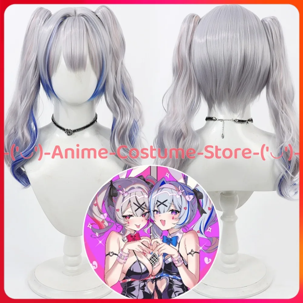 

Hololive VTuber Amane Kanata Rabbit Hole Cover Cosplay Wig Anime Character Halloween Carnival Party Costume Wigs Synthetic Hair