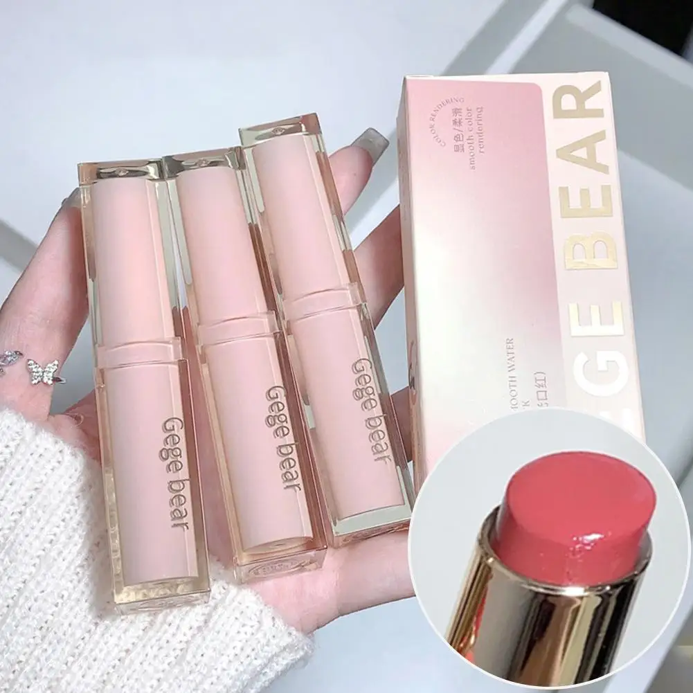 Rossetto lucido setoso Comodo pompa ultra trasparente Labbra Umidità Acqua Tazza antiaderente Balsamo per labbra 6 colori