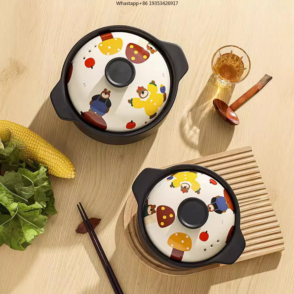 Ceramic pot saucepan Household high suitable for temperature resistant gas stove is special casserole Japanese casserole rice