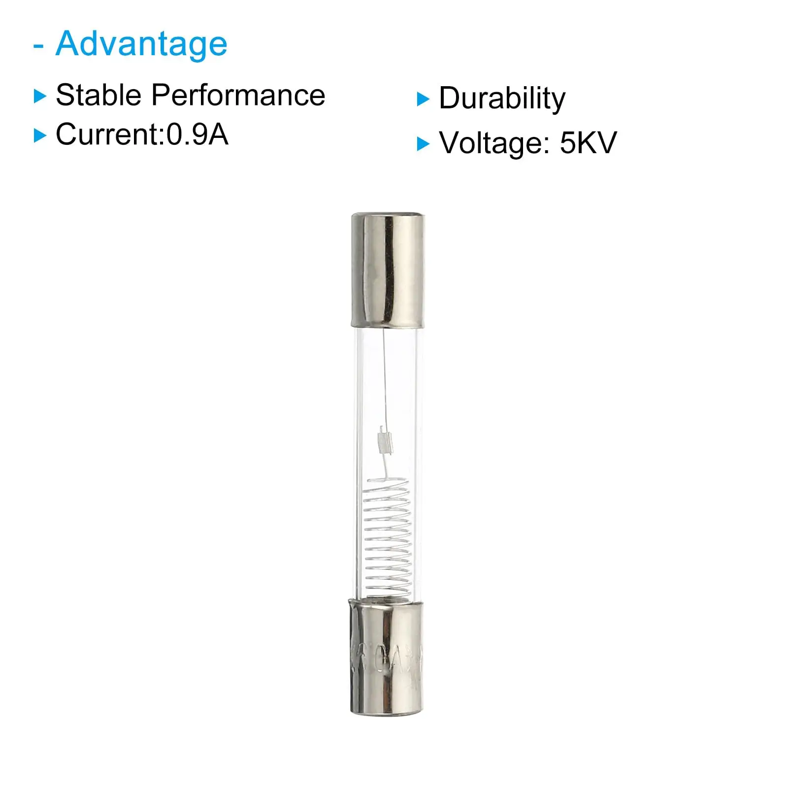 الميكروويف الجهد العالي فيوز أنبوب 5KV 0.9A 6x40 مللي متر العالمي استبدال جزء لمعظم أفران الميكروويف العالمية