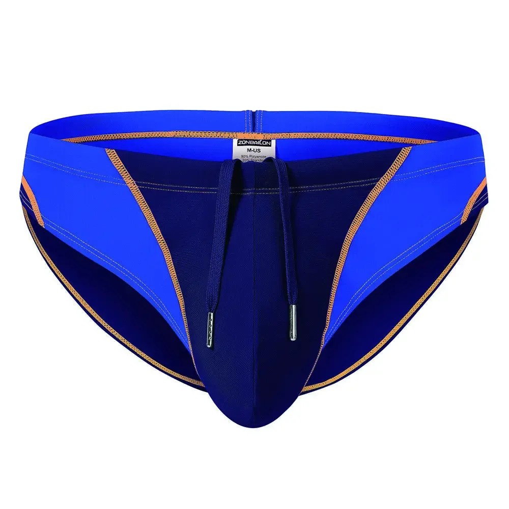 Jinshi Mens Comfortable quick-dry Swim Briefs Pouch up Bikini with Drawstring Swimwear Swim Briefs For Men