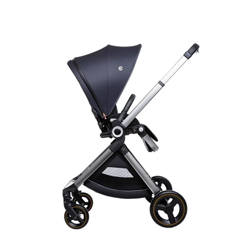 Deluxe kinderwagen tweezijdig hoog landschap lichtgewicht opvouwbaar kan zitten of liggen