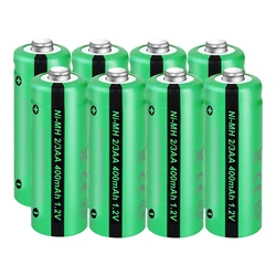 Ni-MH 2/3 AAA Rechargeable Battery 1.2V 400mAh Solar Lights Batteries Button top PKCELL 8PC for lamp indurstry battery