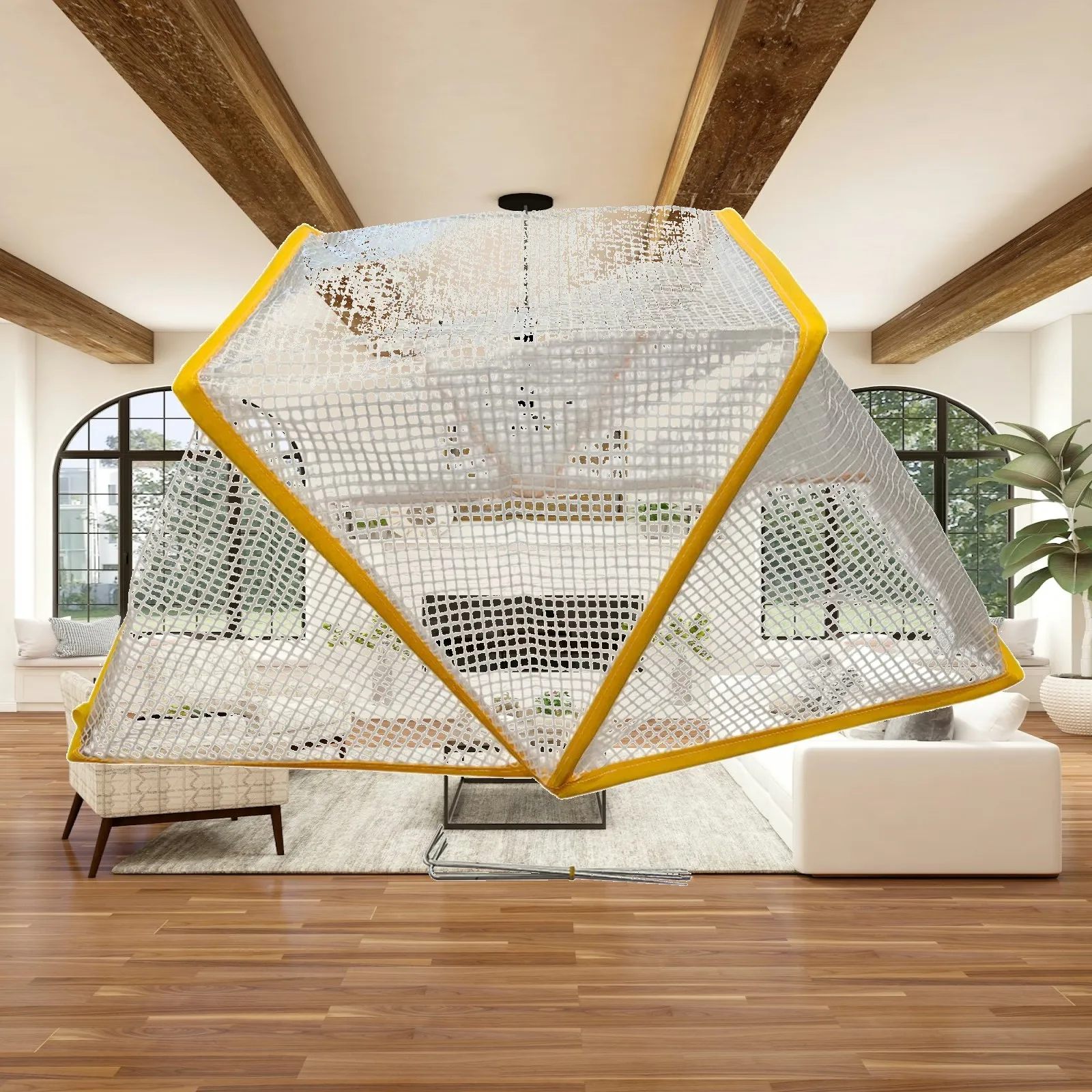 Freeze Protection Plant Net Cage Foldable PVC Mesh Cover for Outdoor Planters and Garden Vegetables