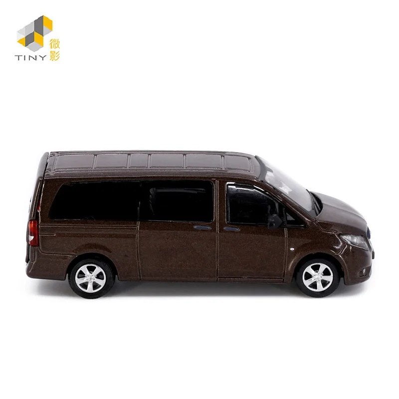 TINY 1:64 Ben-chi Vito NO.83 Brown Alloy Simulation Model Car