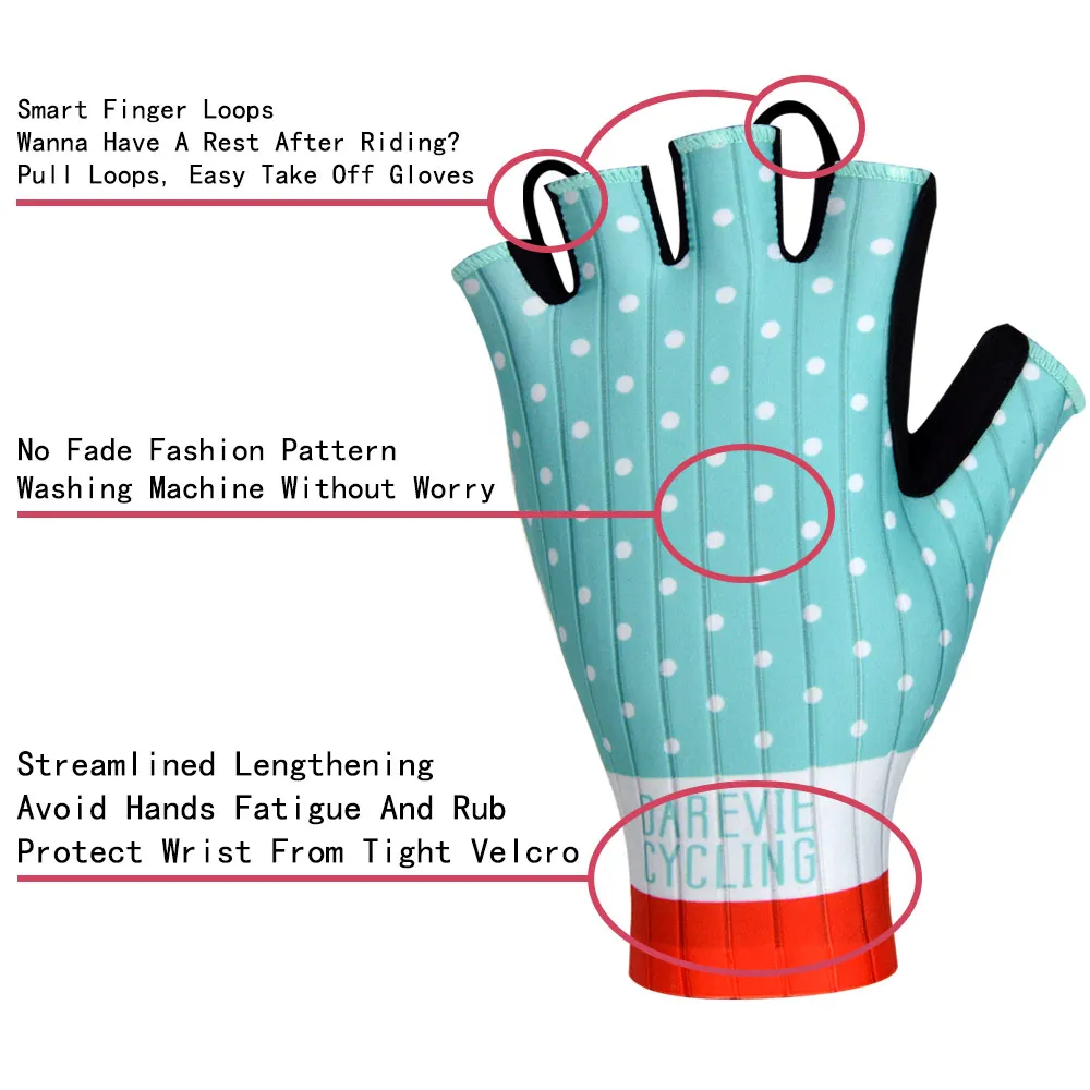 DAREVIE Cycling Gloves Pro Light Soft Breathable Cool Dry Half Finger Cycling Glove Anti Slip Shockproof Bike Gloves MTB Road