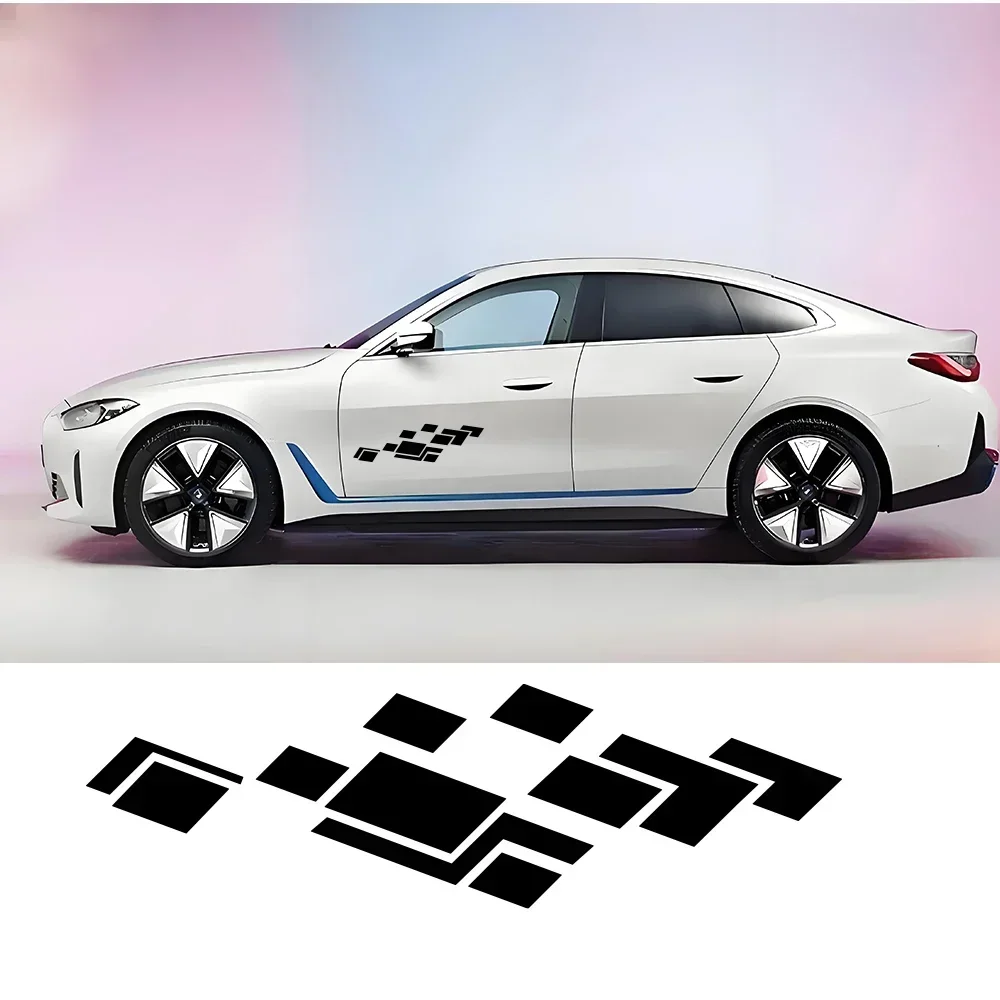 Car Graphics Racing Lattices Sport Styling Sticker Motor Body Racing Sport Decor Decal Vinyl Decoration Auto Tuning Accessories