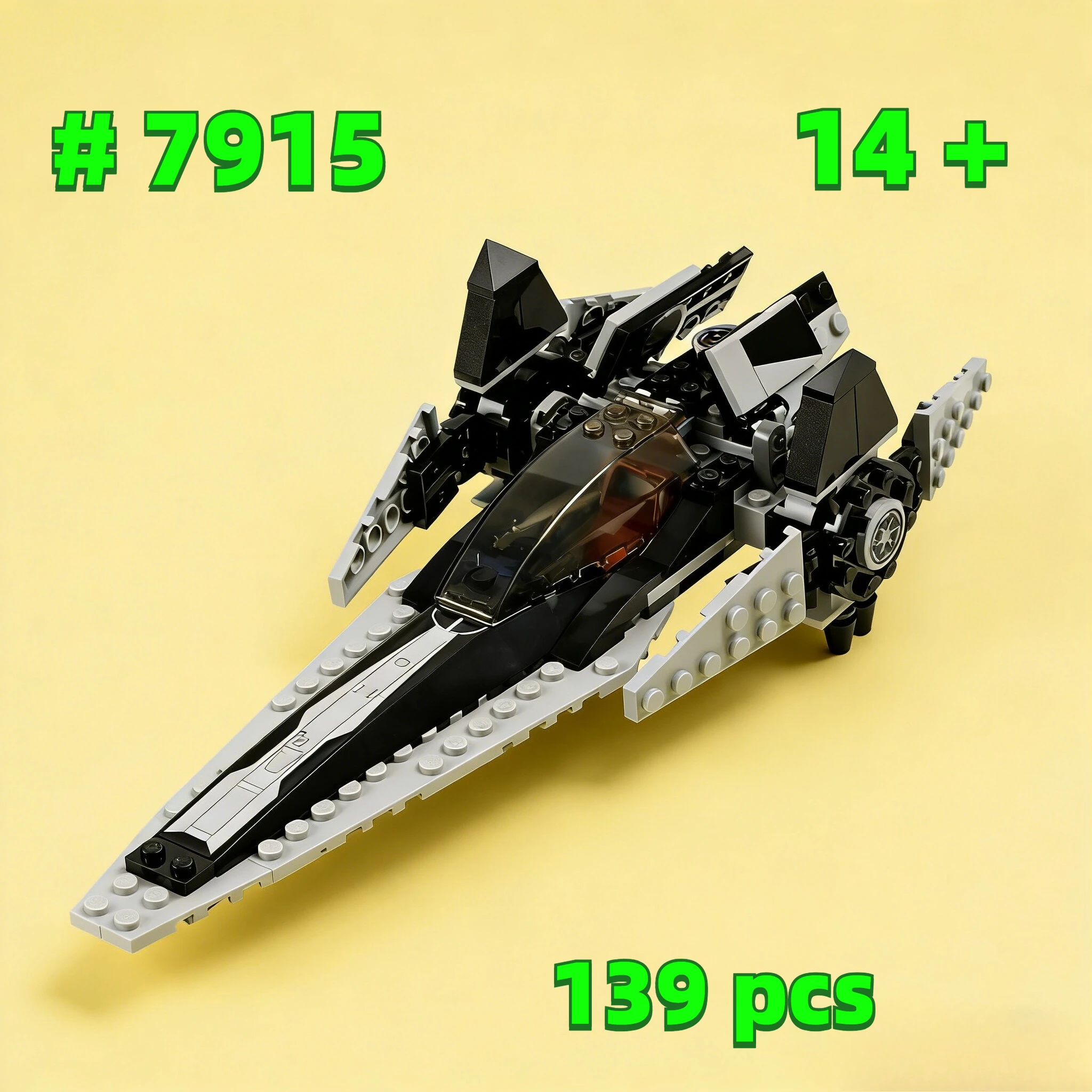 

Наборы строительных блоков V-wing Fighter 7915, подходящие для подарков на день рождения, совместимые с деталями Lego, 139 шт.