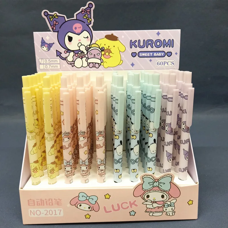 Sanrio Kuromi My Melody Cinnamoroll Mechanical Pencil Cute Pudding Dog Active Pencil Students Write Pens To Learn Stationery.